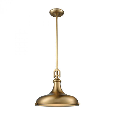 Elk Rutherford 1 Light Pendant In Satin Brass Model: 57071/1