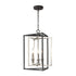 Elk Salinger 3 Light Pendant In Charcoal Model: 12235/3