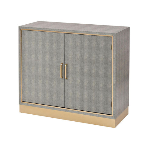 Elk Sands Point 2 Door Cabinet In Grey And Gold Model: 3169-100