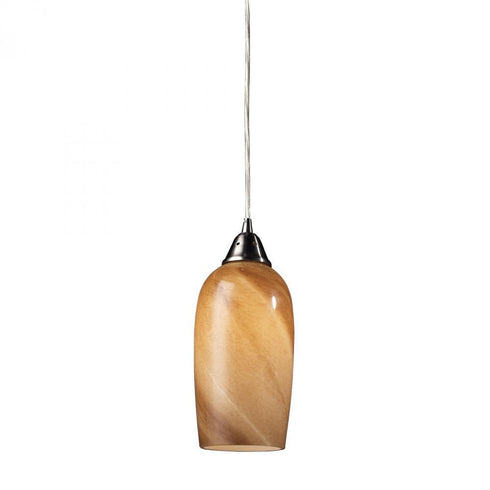 Elk Sandstone 1 Light Mini Pendant In Satin Model: 31137/1-LED