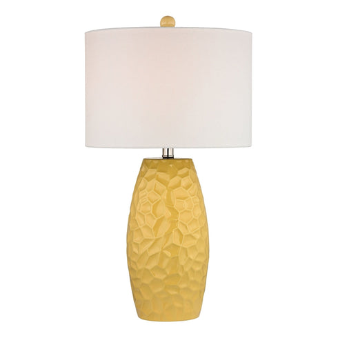 Elk Selsey Sunshine Yellow Ceramic Table Lamp With White Model: D2500