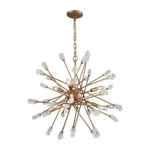 Elk Serendipity 6 Light Chandelier In Matte Gold Model: 11113/6