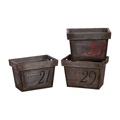 Elk Set Of Three Artifacts Baskets Model: 202505S