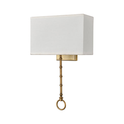 Elk Shannon 2 Light Sconce In Warm Brass With Model: 75040/2