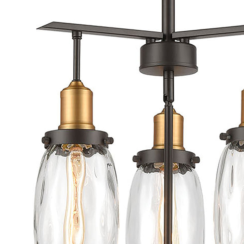 Elk Shinzu 4 Light Chandelier In Oil Rubbed Model: 16327/4