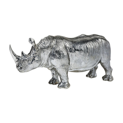 Elk Silver Rhino Sculpture Model: 3212-1049