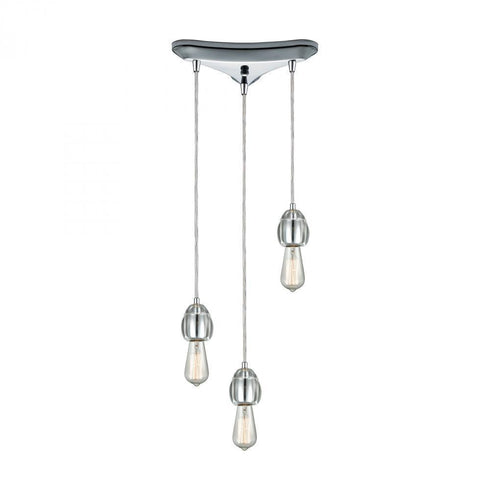 Elk Socketholder 3 Light Triangular Pendant Model: 32221/3