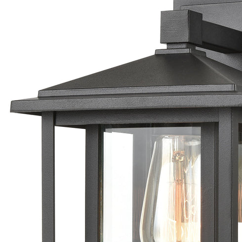 Elk Solitude 1 Light Sconce In Matte Black With Model: 87130/1