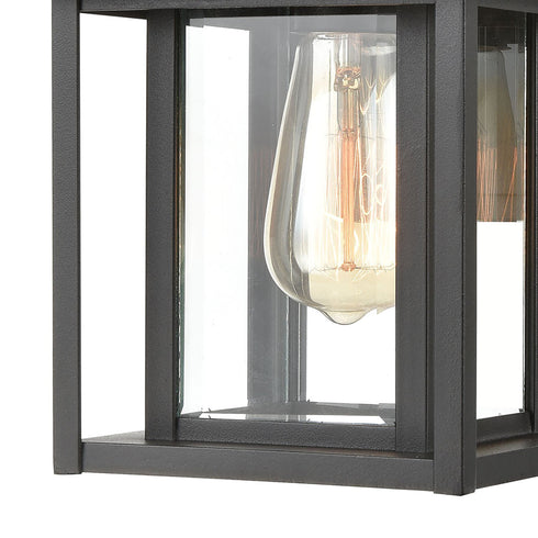 Elk Solitude 1 Light Sconce In Matte Black With Model: 87130/1