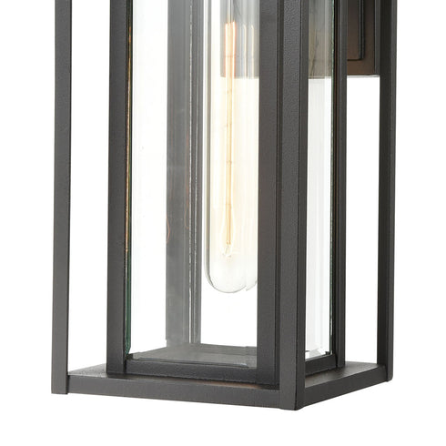 Elk Solitude 1 Light Sconce In Matte Black With Model: 87133/1