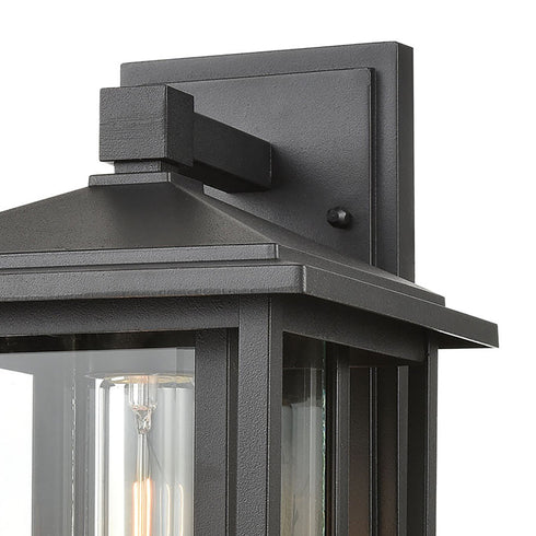 Elk Solitude 1 Light Sconce In Matte Black With Model: 87133/1
