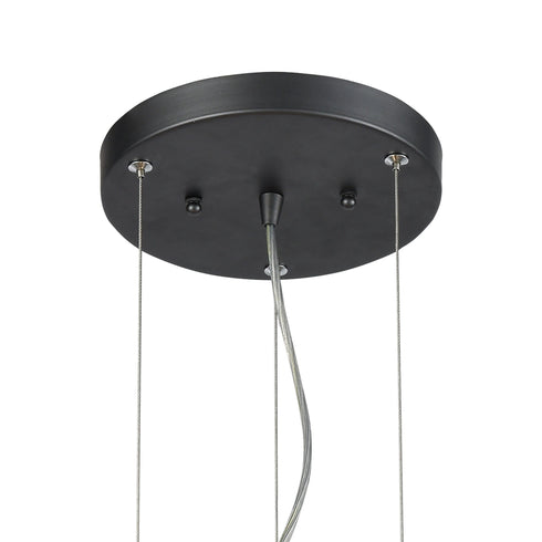 Elk Spanish Alabaster 6 Light Chandlier In Dark Model: 33145/6