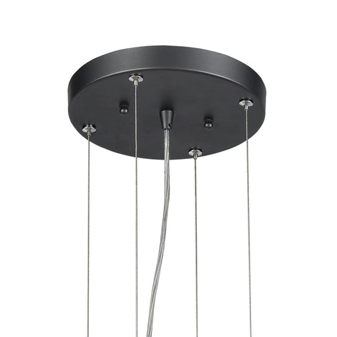 Elk Spanish Alabaster 8 Light Chandlier In Dark Model: 33146/8