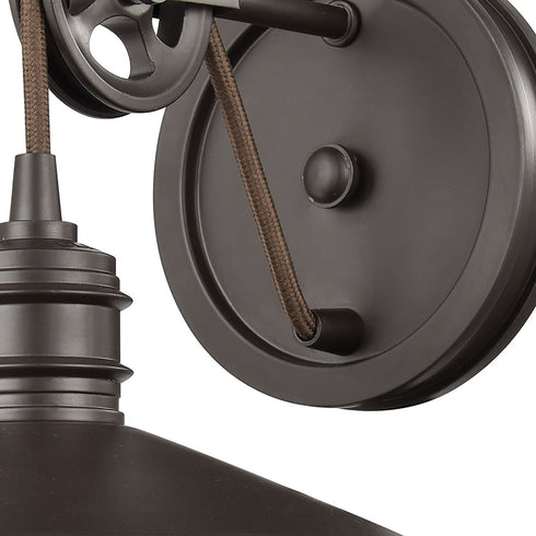 Elk Spindle Wheel 1 Light Vanity Light In Oil Model: 69084/1