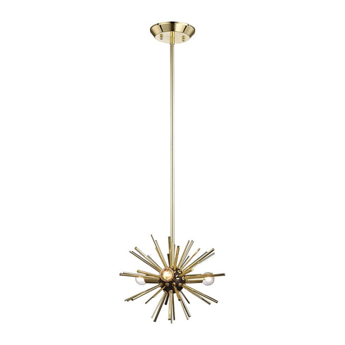 Elk Starburst 3 Light Pendant In Gold Model: 1140-027