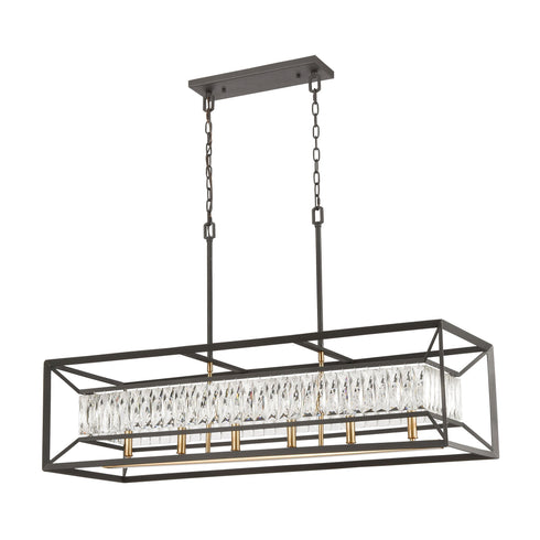 Elk Starlight 6 Light Linear Chandelier In Model: 11186/6