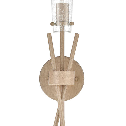 Elk Stix 1 Light Sconce In Light Wood With Seedy Model: 57280/1