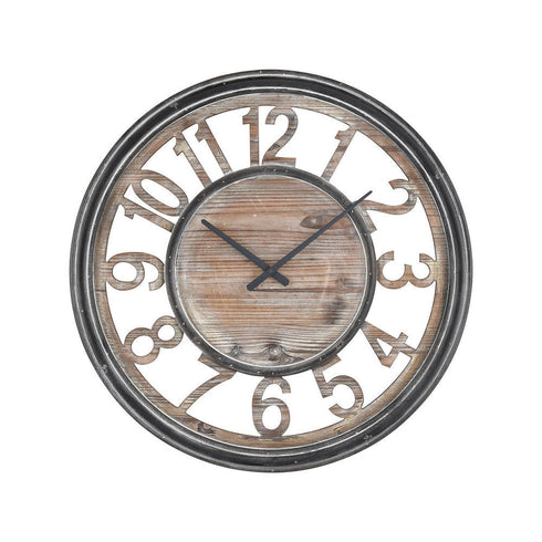 Elk Strayhorn Clock In Salvaged Grey Oak And Model: 3116-039