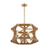 Elk Structure 4 Light Chandelier In Satin Brass Model: 33323/4