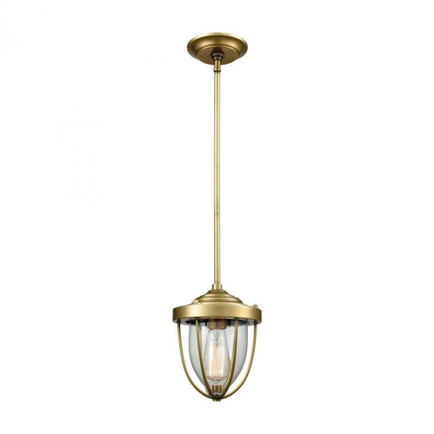 Elk Sturgis 1 Light Mini Pendant In Satin Brass Model: 33120/1