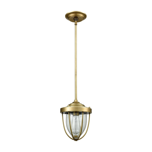 Elk Sturgis 1 Light Mini Pendant In Satin Brass Model: 33120/1