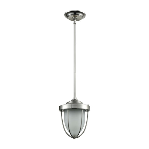 Elk Sturgis 1 Light Mini Pendant In Satin Nickel Model: 33110/1