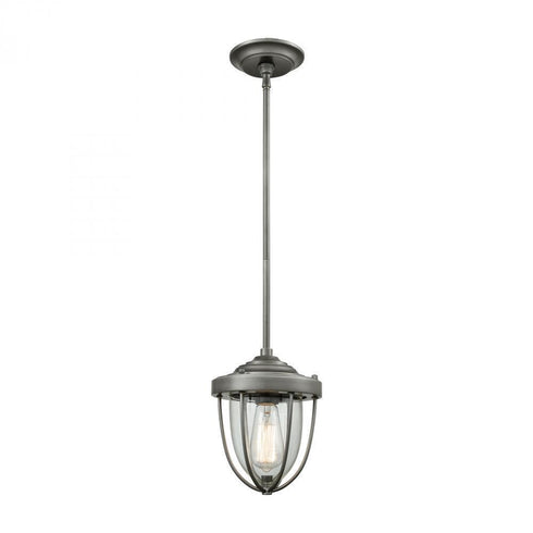 Elk Sturgis 1 Light Mini Pendant In Weathered Model: 33100/1