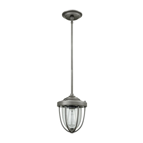 Elk Sturgis 1 Light Mini Pendant In Weathered Model: 33100/1