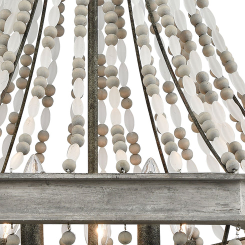 Elk Summerton 5 Light Chandlier In Washed Gray Model: 33194/5