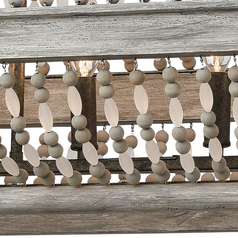 Elk Summerton 6 Light Linear Chandelier In Washed Model: 33192/6