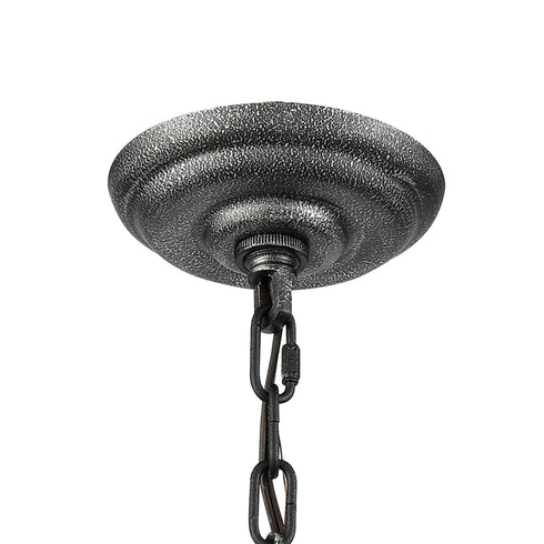 Elk Sunderland 1 Light Mini Pendant In Silvered Model: 56640/1