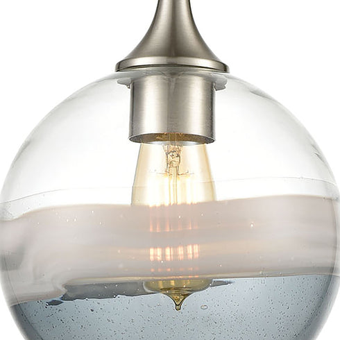 Elk Sutter Creek 1 Light Mini Pendant In Satin Model: 25099/1