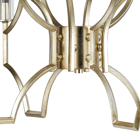 Elk Sylvanna 8 Light Chandelier In Antique Silver Model: 33045/8