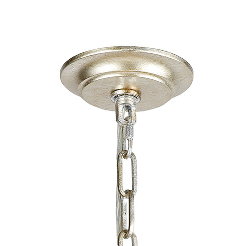 Elk Sylvanna 8 Light Chandelier In Antique Silver Model: 33045/8
