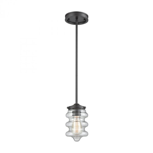 Elk Synchronis 1 Light Mini Pendant In Oil Rubbed Model: 16160/1
