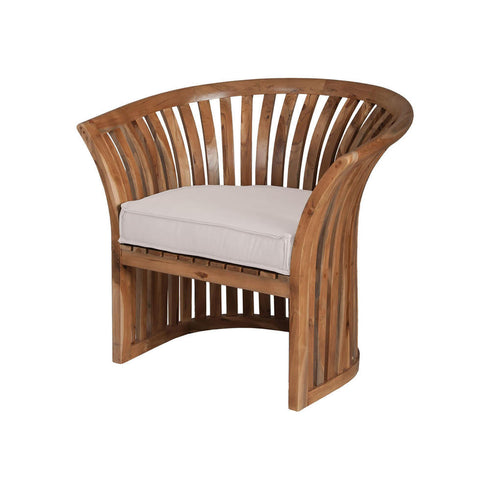 Elk Teak Barrel Chair Cushion In Cream Model: 2317003CO