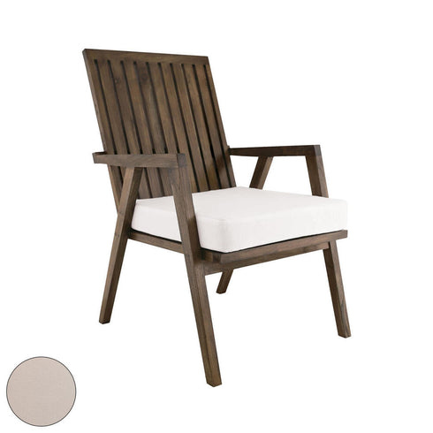 Elk Teak Garden Patio Chair Cushion In Cream Model: 2317014CO