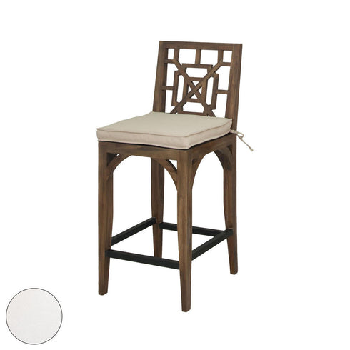 Elk Teak Patio Barstool Cushion In White Model: 2317006WO
