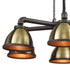 Elk Torque 6 Light Chandelier In Vintage Rust And Model: 65154/6