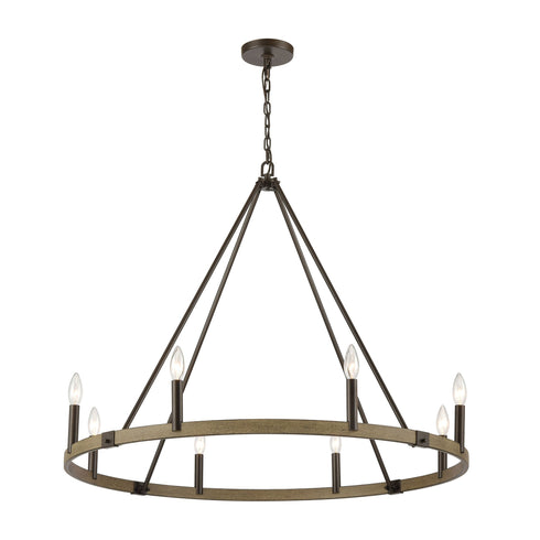 Elk Transitions 8 Light Chandelier In Oil Rubbed Model: 12317/8