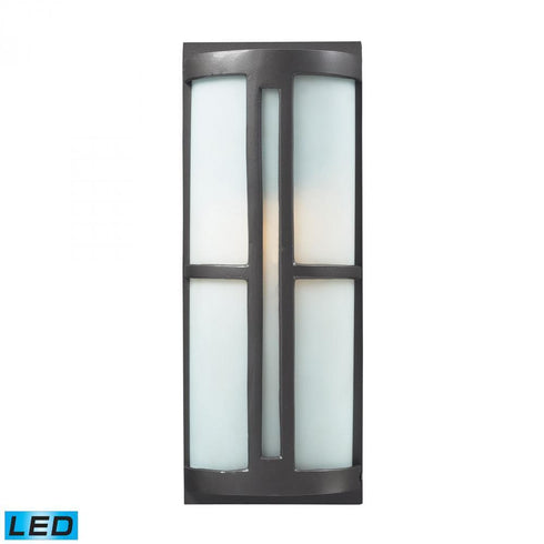 Elk Trevot 1 Light Outdoor Sconce In Graphite Model: 42395/1-LED