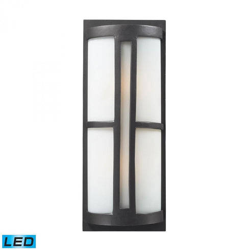 Elk Trevot 2 Light Outdoor Sconce In Graphite Model: 42396/2-LED
