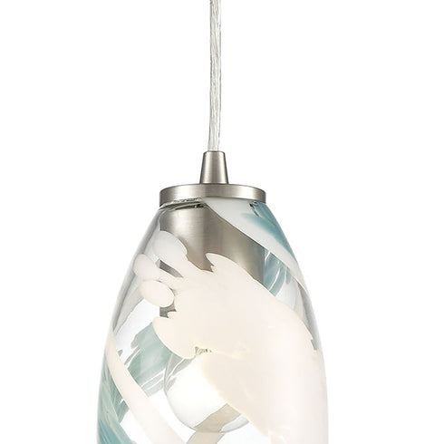 Elk Turbulence 1 Light Mini Pendant In Satin Model: 85211/1