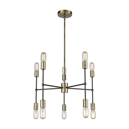 Elk Up Down Century 10 Light Chandelier Model: 1141-027