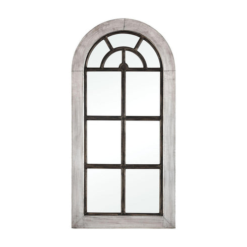 Elk Upland Mirror In Antique German Silver And Model: 3116-036