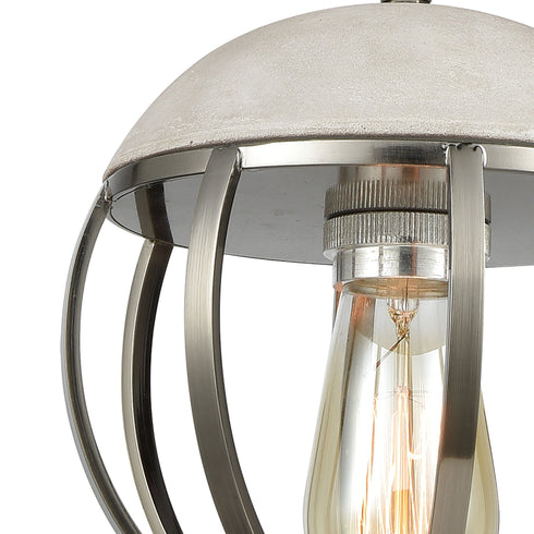 Elk Urban Form 1 Light Mini Pendant In Brushed Model: 45337/1