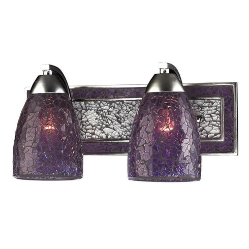 Elk Vanity Light Model: 1301-2SLV-PLC