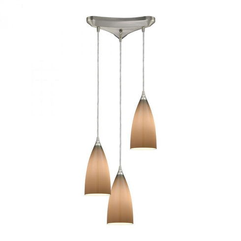 Elk Vesta 3 Light Triangular Pendant Fixture In Model: 2584/3
