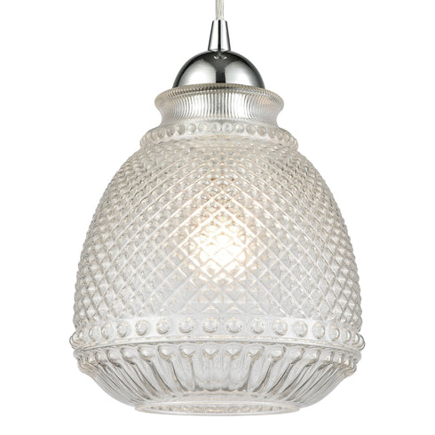 Elk Victoriana 1 Light Mini Pendant In Polished Model: 56590/1