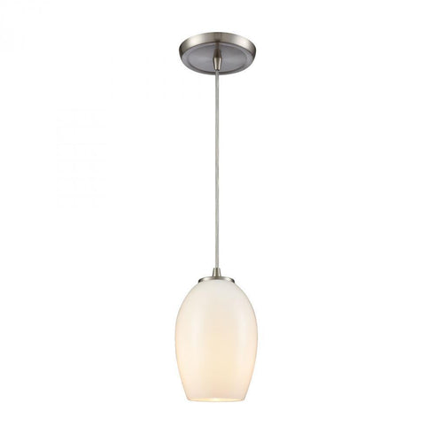 Elk Villiska 1 Light Mini Pendant In Satin Nickel Model: 10920/1